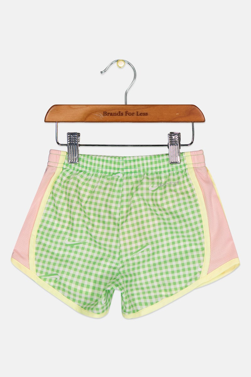 Nike Kids Girl Sportswear Fit Training Shorts, Light Green - Image 3